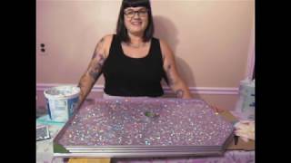 DIY GLITTER COUNTERTOP [upl. by Attela]