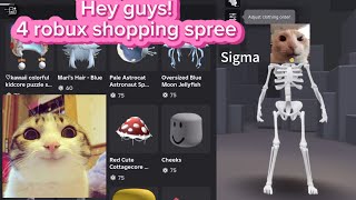 4 ROBUX SHOPPING SPREE 🤑🤑🤑🤑🤑 [upl. by Orna996]