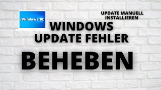 Windows 10 Update Fehler beheben [upl. by Gruchot]