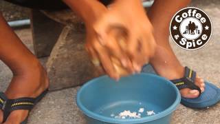 How to crack amp grate coconuts the oldfashioned way [upl. by Nayrb]