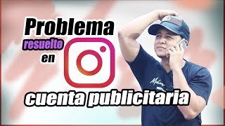 Problemas Con Tu Cuenta Publicitaria de Instagram Solucionado [upl. by Kelvin]