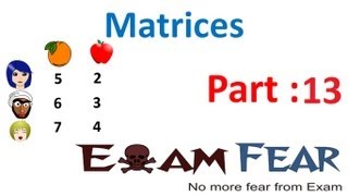 Maths Matrices part 13 Example Scalar matrices CBSE Mathematics XII [upl. by Drawe]