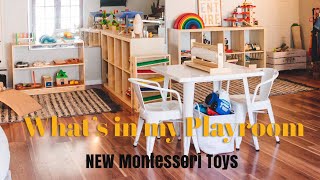 What’s in our Montessori Playroom and NEW Montessori Toys [upl. by Nevsa]