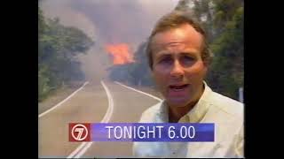 Seven Nightly News  Bushfire coverage promo January 1994 [upl. by Eirrok]