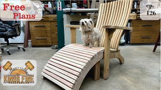 127  Adirondack Chair Footrest  Ottoman Free Plans [upl. by Serrell11]