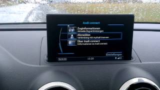 Audi A3 Sportback MMI Navigation plus mit MMI Touch  Grundfunktionen [upl. by Salomo128]