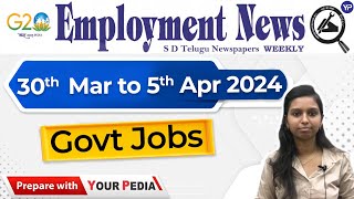 Employment Newspaper  30th March to 5th April 2024  Full Employment Newspaper  YourPedia [upl. by Roberta690]