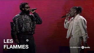 Gazo et Damso performent quotLa Ruequot en exclusivité en live  LES FLAMMES 2023 [upl. by Seafowl]