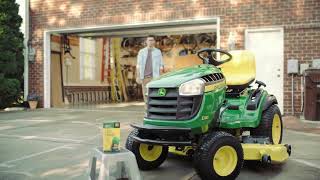 How to change your oil on your John Deere Lawnmower [upl. by Albion342]