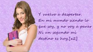 Violetta En mi mundo Spanish Version Versión Española Martina Stoessel Lyrics [upl. by Carlos]