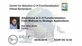 CCHF VS 123  Prof Brian Stoltz  Adventures in C–H Functionalization [upl. by Akceber535]