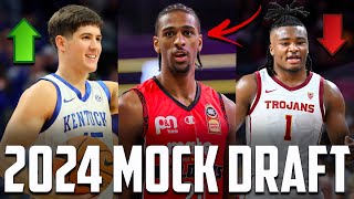 2024 NBA Mock Draft 30 Top Prospects Are Getting EXPOSED [upl. by Annoeik]