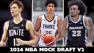 2024 NBA Mock Draft V2 FULL FIRST ROUND MOCK [upl. by Sollows]