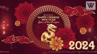 2024 Happy Chinese New Year Year of Dragon [upl. by Sitnerp]