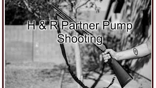 Shooting the HampR Pardner Pump 12 Gauge Shotgun [upl. by Cumings]