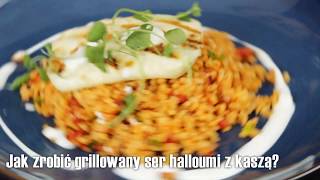 Grillowany ser halloumi z kaszą [upl. by Hueston128]