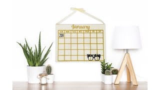 Create Your Own Reusable Calendar With ScanNCut [upl. by Feirahs]