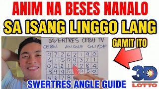 TAMANG PAGGAMIT NG SWERTRES ANGLE GUIDE ARAWARAW PANALO 67 beses sa loob ng Isang linggo [upl. by Eissim718]