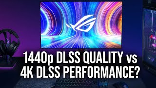 DLSS Quality 1440p vs DLSS Performance 4K Which Is Better [upl. by Anivid930]