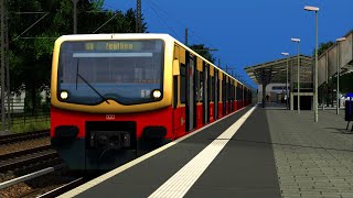 SBahn Berlin Mitfahrt S8 von Birkenwerder bis Zeuthen im Redesign 481 Train Simulator Classic [upl. by Arrik]