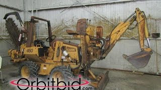 Case model 460 Trencher Tractor  For Sale  Online Auction [upl. by Tisbe]