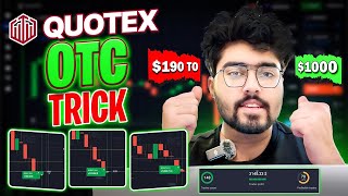 OTC TRADING ON QUOTEX  Best Trick For Making Small Amount To Big  Quotex Trading [upl. by Narmak]