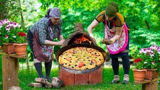 We Built an Earthen Oven in the Village  A Villagers Homemade New York Style Pizza Recipe [upl. by Turro]