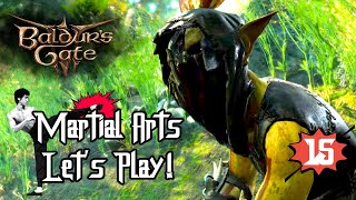 Baldurs Gate 3 Goblin Fight at Blighted Village  Monk Martial Arts Build Ep 15 [upl. by Lasley]