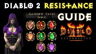 BEGINNER Diablo 2 Resistances Absorb Rainbow Facet  Enemy Res Explained D2 Resurrected Guide [upl. by Etheline]