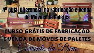 4ª Aula Diferencial na Fabricação e Venda de Móveis de Paletes [upl. by Nolasba]