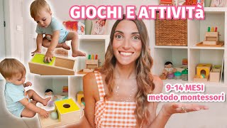 10 Giochi Montessori 9 14 mesi  Come giocare con bimbi dai 9 ai 14 mesi [upl. by Sheryle666]