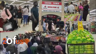 CHINA TOWN UGANDA OPENS UP THOUSANDS OF UGNDANS GO IN FOR THE LOWEST PRICES [upl. by Carolle520]