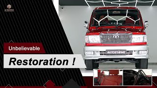 Unbelievable Toyota Qualis Complete Restoration  Autostarke [upl. by Ahtelra]