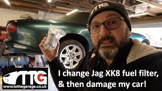 I change my Jaguar XK8 fuel filter and then Damage my jaguar [upl. by Spear869]