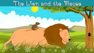 The Lion and the Mouse  kindergarten moral story for kids in English  bedtime story [upl. by Perrine]