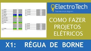 Projetos elétricos  Régua de Borne [upl. by Clancy]