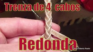 Tutorial Trenza de 4  quotEl Rincón del Sogueroquot [upl. by Blaseio]