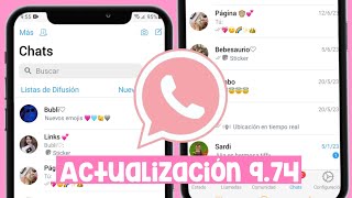 🧸Nueva ACTUALIZACION de WHATSAPP ESTILO IPHONE 🌈 ANTIBANEO 974 ✅ [upl. by Moneta]