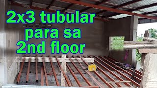 Matipid at matibay na paraan sa pagawa ng 2nd Floor  2x3 tubular  metal stud installation [upl. by Niabi]