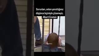 SORUNLARI ONLARI YARSTTIĞIMIZ DÜŞÜNCE BİÇİMİYLE ÇÖZEMEYİZ Albert Einstein [upl. by Katrine]