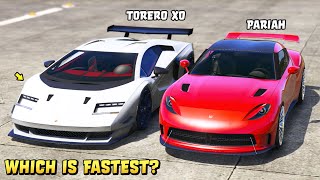 GTA 5  PEGASSI TORERO XO vs OCELOT PARIAH  Which is Fastest [upl. by Adnir68]