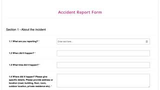 Accident Report Form [upl. by Iman481]