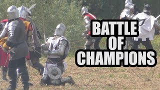 Tewkesbury Medieval Festival 2017  Champions Fighting [upl. by Jase822]