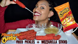 Flamin Hot Cheetos Mozzarella Sticks  Hot Cheetos Mozzarella Sticks Air Fryer shorts [upl. by Arrio]