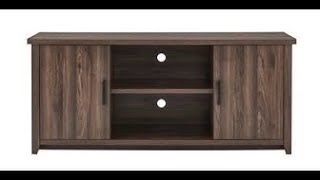 Mainstays TV Stand for TVs up to 65quot Canyon Walnut [upl. by Acilegna]