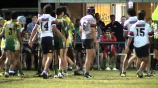 2072012 Nerang Roosters vs Helensvale Hornets U14 Fight [upl. by Michigan709]