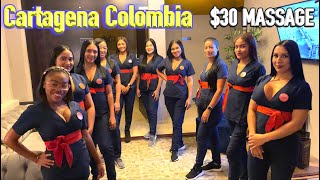 🇨🇴Cartagena Colombia Uncut Sneak Peak In A 15 Girl Massage Parlor In Walled City Downtown Full Tour [upl. by Landa]