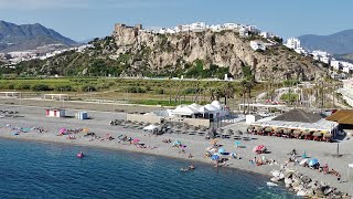 Playa Peñón o La Guardia en Salobreña Granada [upl. by Nettle]