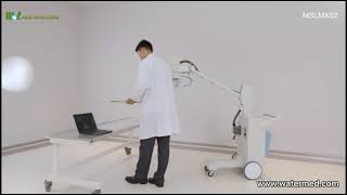 High frequency mobile x ray Machine MSLMX02 Medsinglong Professional medical device operation [upl. by Ennoid]