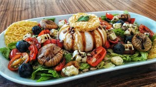 Salade de tomates à la burrata  Salade caprese  Fraîche très gourmande et rapide à réaliser [upl. by Durham956]